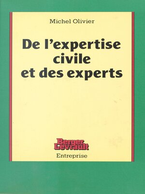 cover image of De l'expertise civile et des experts (1)